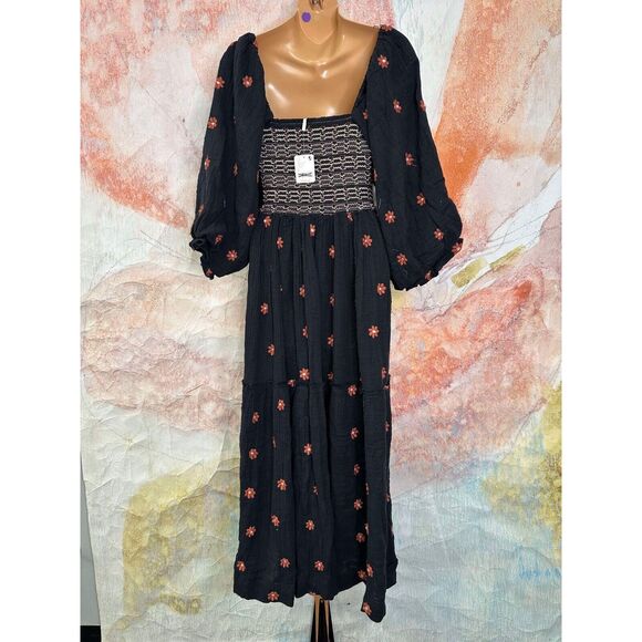 Free People Dahlia Embroidered Maxi Dress - Picture 8 of 9